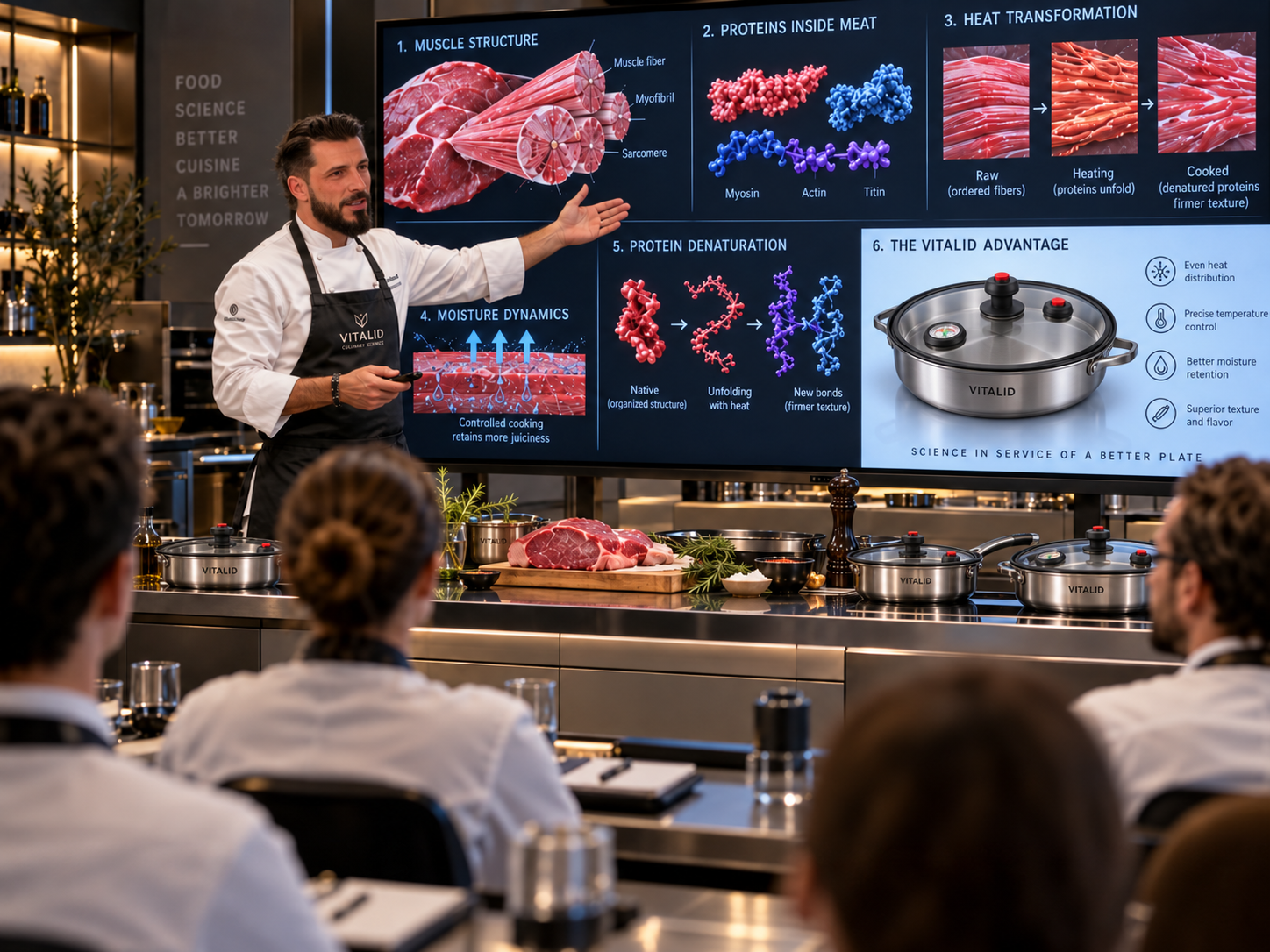 Présentation scientifique des transformations de la viande et du principe VITALID