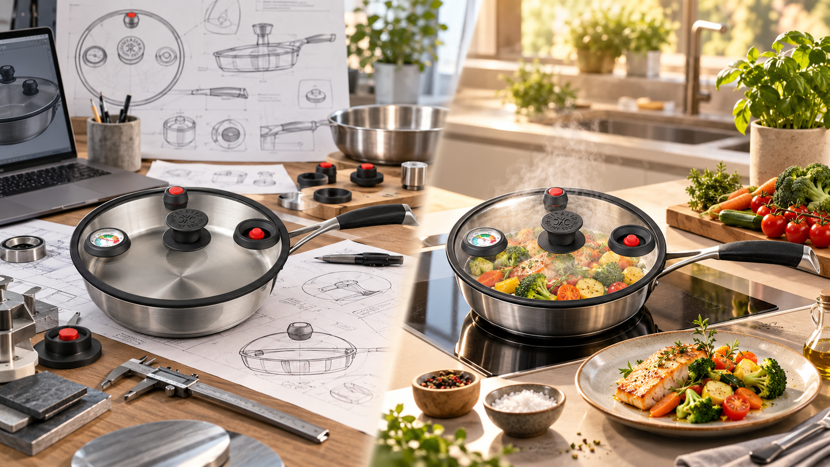 Prototypes VITALID et essais culinaires dans une cuisine